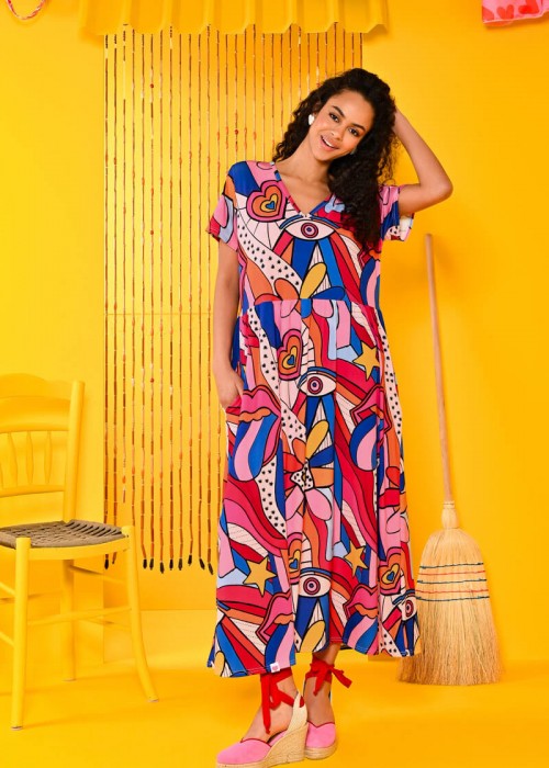 Petit Boutik Olivia Dress Retro Lips